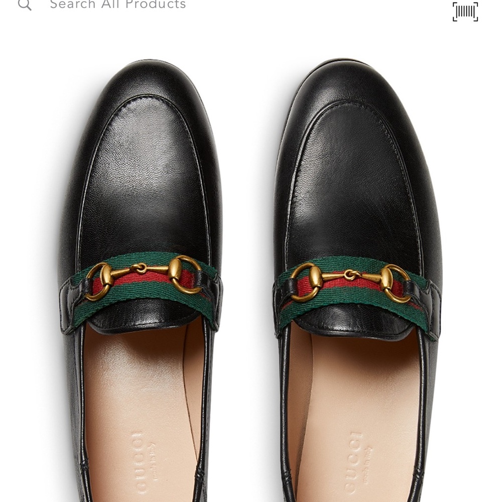Gucci Women’s Brixton Collapsible Apron Toe Loafers 39.5